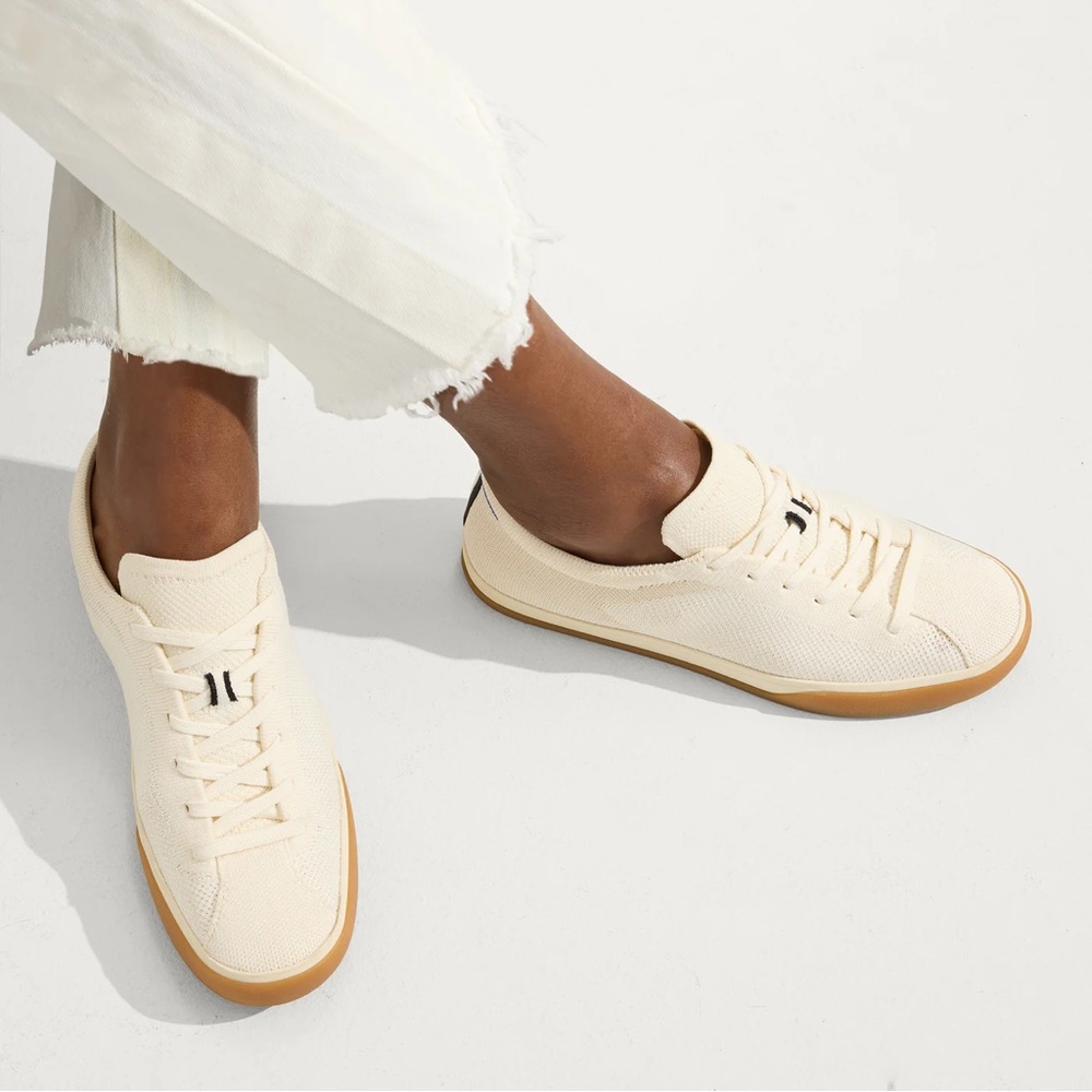 Rothy’s The Lace Up Sneaker in Blonde | Multiple Sizes | Brand New! No Box!